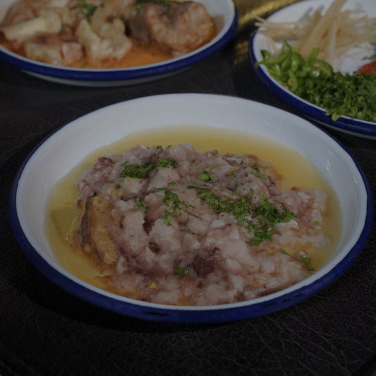Nalli bone marrow add-on served with Nihari at NHR Nihari Culture Lahore